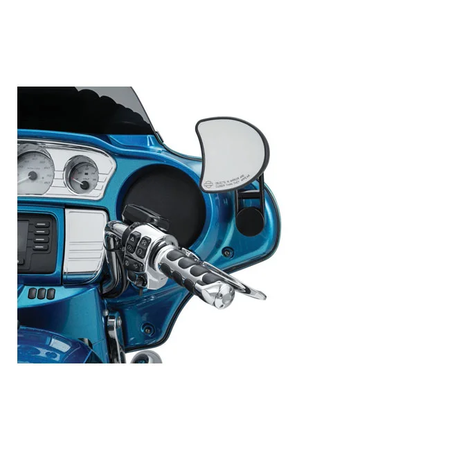 Kuryakyn Batwing adjustable drop mirror mount. Black