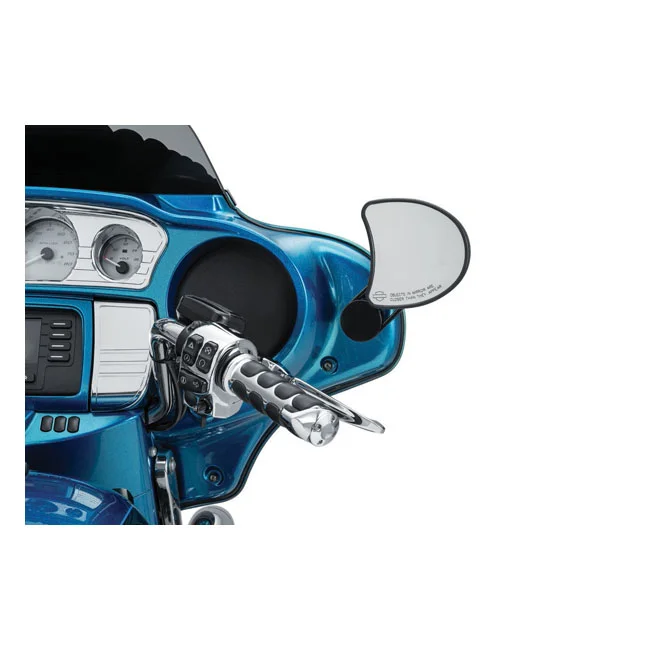 Kuryakyn Batwing adjustable drop mirror mount. Black