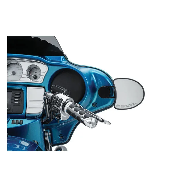 Kuryakyn Batwing adjustable drop mirror mount. Black