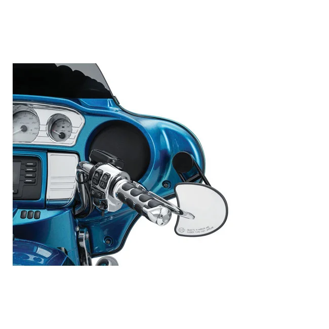 Kuryakyn Batwing adjustable drop mirror mount. Black