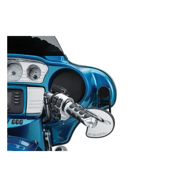 Kuryakyn Batwing adjustable drop mirror mount. Black