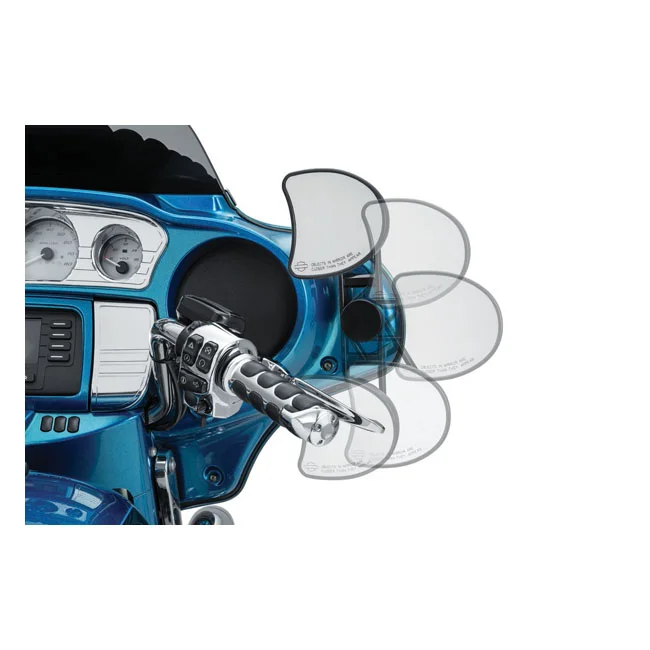 Kuryakyn Batwing adjustable drop mirror mount. Black
