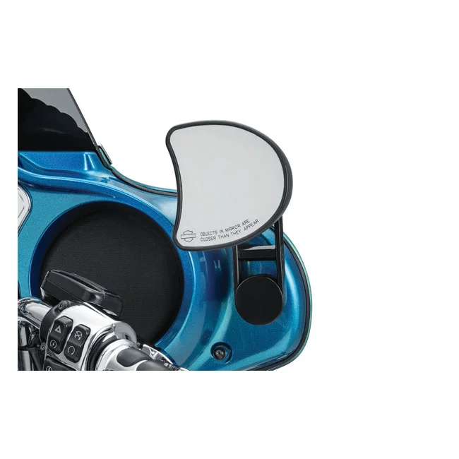 Kuryakyn Batwing adjustable drop mirror mount. Black