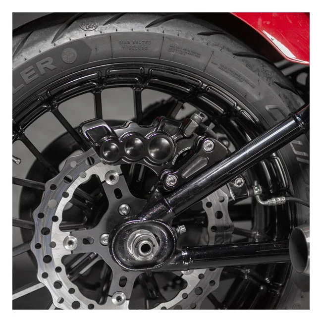 Arlen Ness Ness, Softail rear caliper bracket. All black