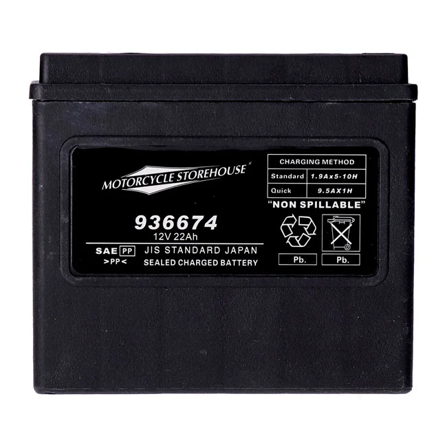 MCS Standard series - AGM sealed battery. 12V, 22Ah. 325CCA - 65989-90