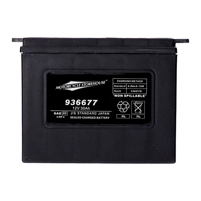 MCS Standard series - AGM sealed battery. 12v, 30ah. 370cca - 66006-65A