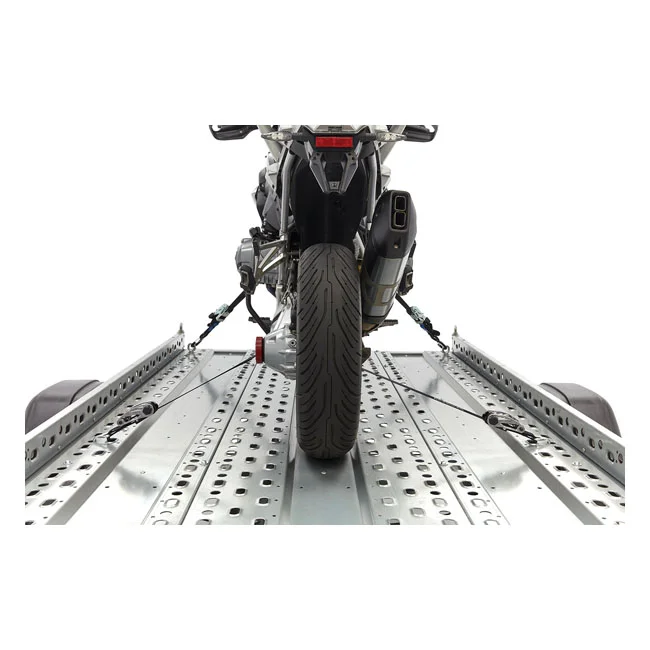 Acebikes CapStrap BMW open axle tie-down system