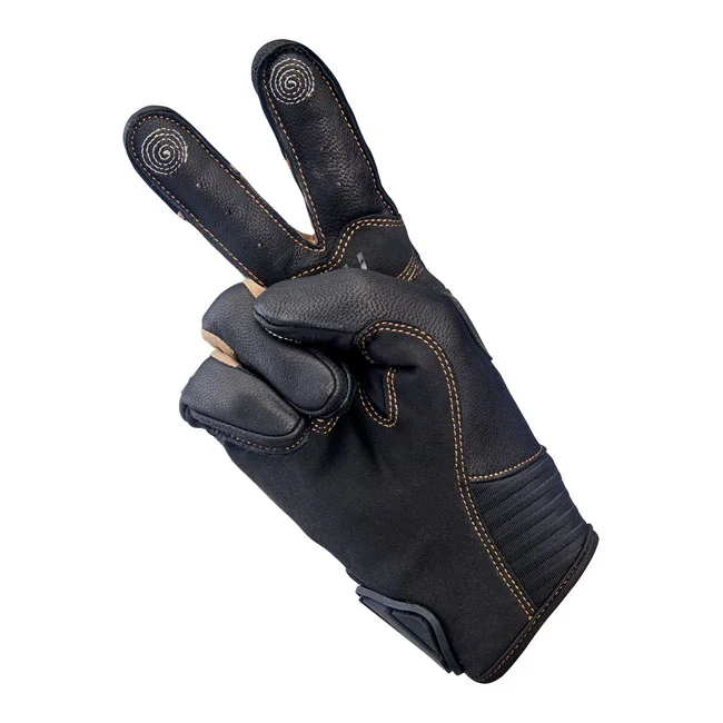 Biltwell Bridgeport gloves chocolate/black