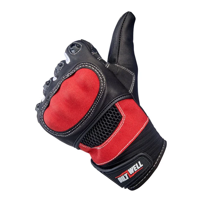 Biltwell Bridgeport gloves red/black