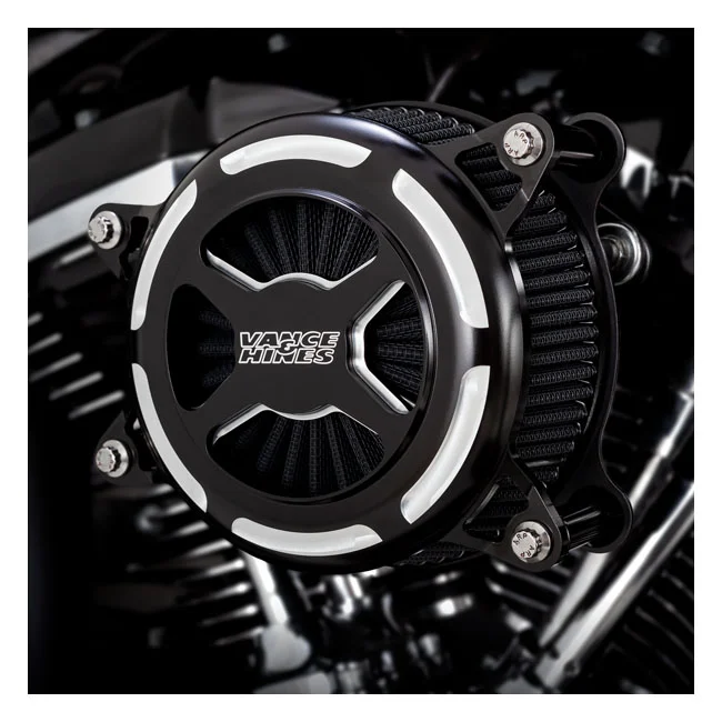 Vance & Hines & Hines, VO2 x air cleaner kit. contrast cut matte bla