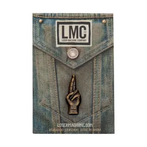 Loser Machine Company Loser Machine LMC good luck pin anitque brass