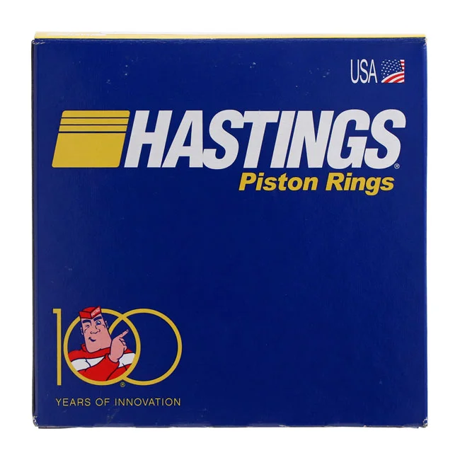 Hastings 107" M8 chrome piston ring set. +.005"