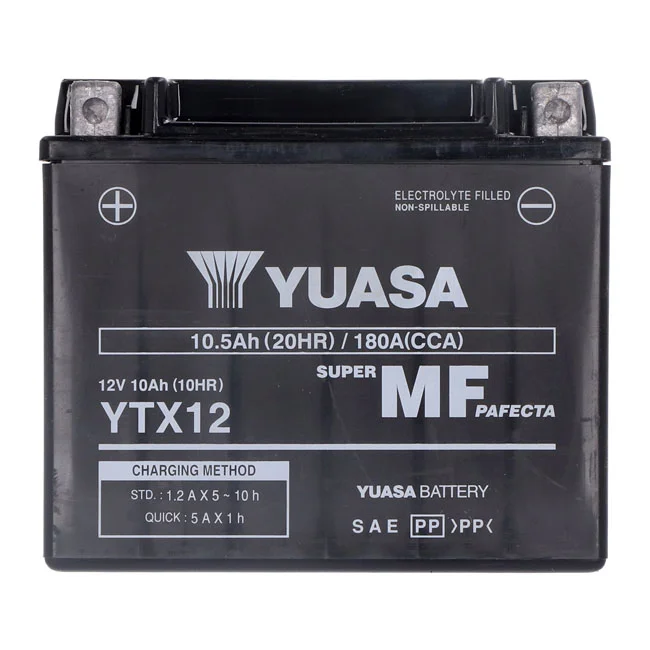 Yuasa High performance AGM battery, YTX12-WC