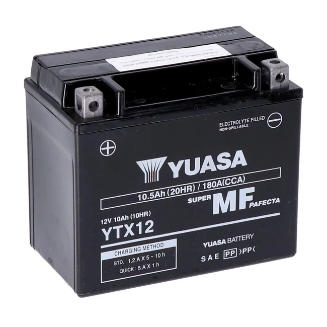 Yuasa High performance AGM battery, YTX12-WC