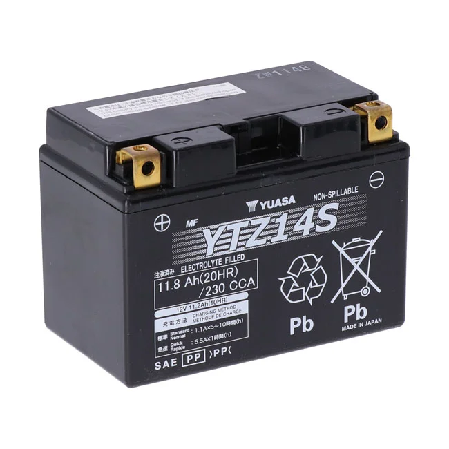 Yuasa High performance AGM battery, YTZ14S