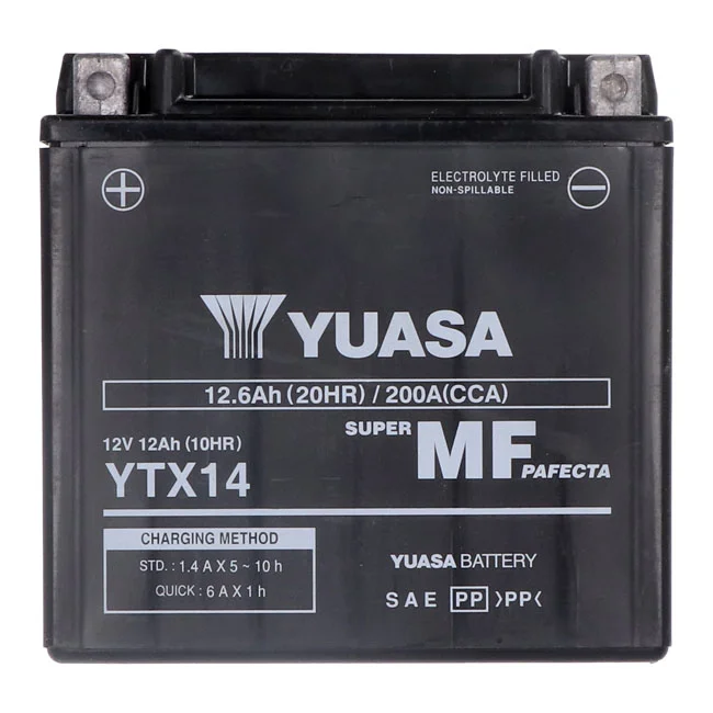 Yuasa AGM battery, YTX14-WC