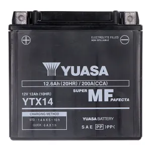 Yuasa Yuasa, AGM battery, YTX14-WC