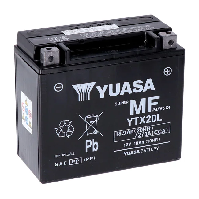 Yuasa AGM battery, YTX20L-WC