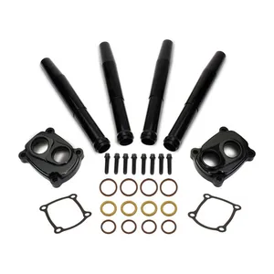 Jims JIMS, M8 low profile tappet and pushrod cover kit. Black
