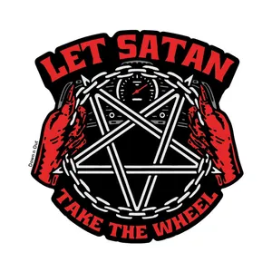Down-n-Out Down-n-Out Satan take the Wheel sticker
