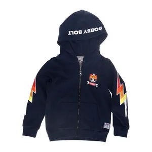 Bobby Bolt Bobby Bolt Lightning Scram zip hoodie