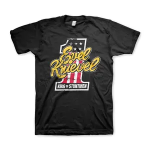 Evel Knievel Evel Knievel King Of Stuntmen T-shirt black