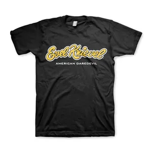 Evel Knievel Evel Knievel Logo T-shirt black