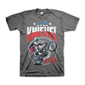 Evel Knievel Evel Knievel Wheelie T-shirt dark grey