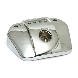 MCS FX, FXR, XL headlamp mounting bracket. 4-hole. Chrome