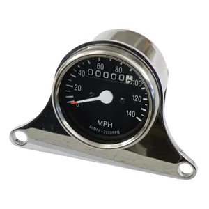 MCS Mini speedometer kit chrome, 2:1 mph drive ratio