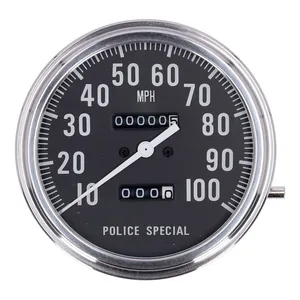 MCS FL speedometer, ''Police face'', black. 1:1 mph