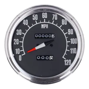MCS FL speedometer, ''74-84 face'', black. 2.21:1 mph