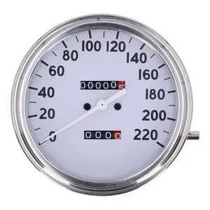 MCS FL speedometer, ''36-40 face'', white. 2:1 kmh