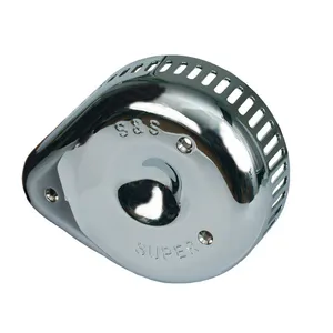 S&S S&S, Super E/G air cleaner cover, Slasher. Chrome
