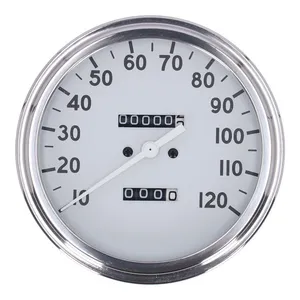 MCS FL speedometer, ''36-40 face'', white. 2.24:1 mph