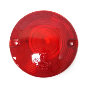MCS Replacement turn signal lens. flat lens. Red