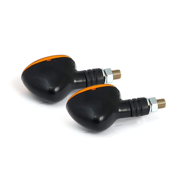 MCS Little duke, mini turn signals. Black - 940888