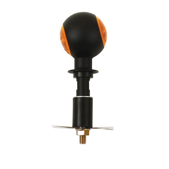 MCS Mini bulls-eye, in-bar turn signals. Black - 940911