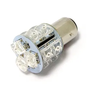 MCS Superflux LED miniature bulb. Red light, std base