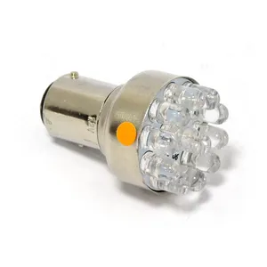 MCS Turn signal LED bulb, BAY15D socket. Amber light emitting