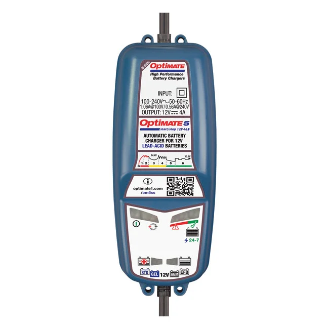 Optimate Tecmate OptiMATE 5, 12V Start-Stop & Deep C. battery charger