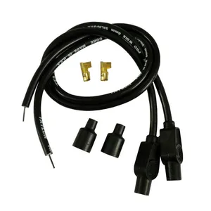 Taylor Taylor, 8mm carbon core univ. spark plug wire set. Black