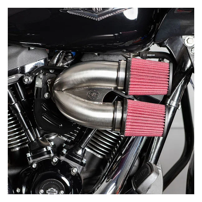 S&S Tuned induction air cleaner kit. Stainless