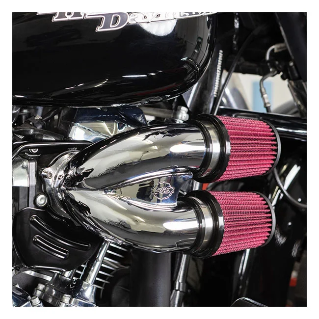 S&S Tuned induction air cleaner kit. Chrome