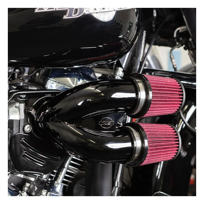 S&S Tuned induction air cleaner kit. Black