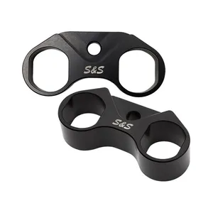S&S S&S, tappet cuff set. Billet aluminum, black