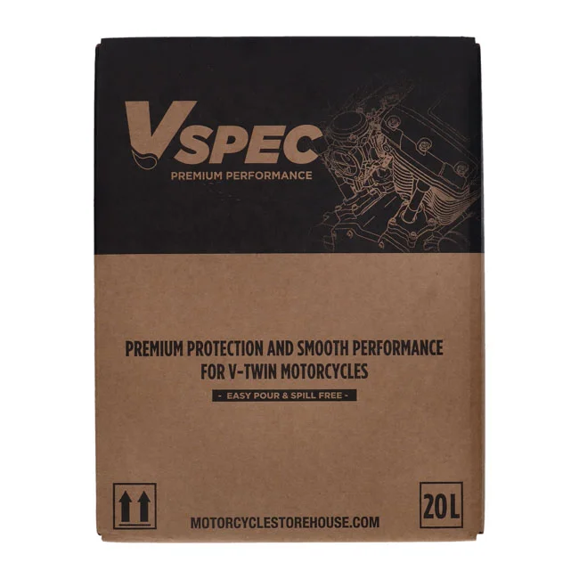 Vspec XL Sportster primary/transmission oil. 20 liter box