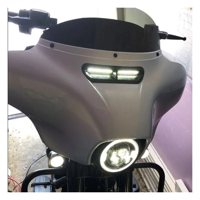 Custom Dynamics Dynamics, Batwing turn signal vent insert. Black