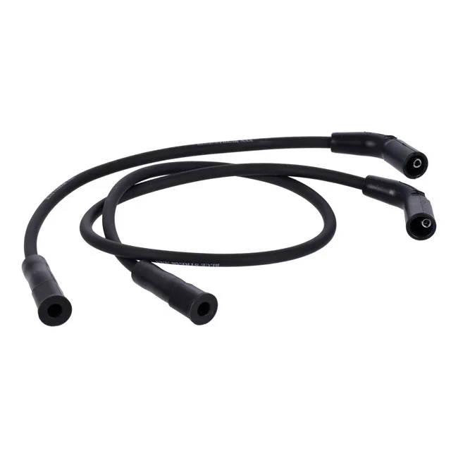 Standard Blue Streak, XXX spark plug wire set. Black, white print