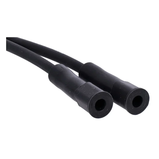 Standard Blue Streak, XXX spark plug wire set. Black, white print